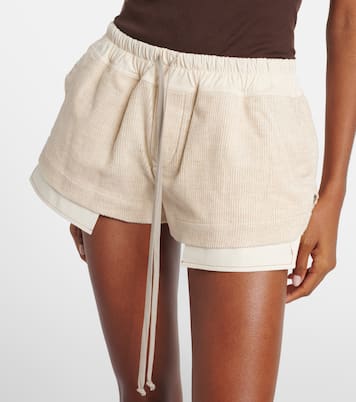 Fog cotton and linen Bermuda shorts | Rick Owens