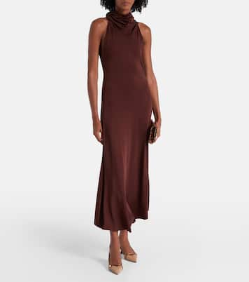 Amita 45 leather-trimmed slingback pumps | Jimmy Choo