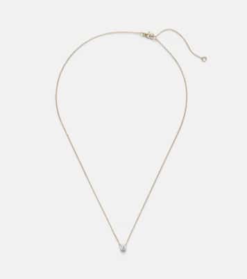Halskette Essential aus 14kt Gelbgold (585/1000) mit Diamanten | Stone and Strand