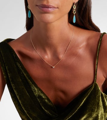 Halskette Essential aus 14kt Gelbgold (585/1000) mit Diamanten | Stone and Strand