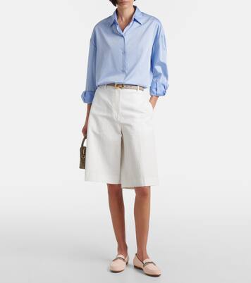 Loafers Pisufa aus Veloursleder mit Kristallen | Manolo Blahnik