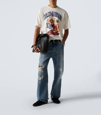 T-shirt Sun’s Up imprimé en coton | Dolce&Gabbana