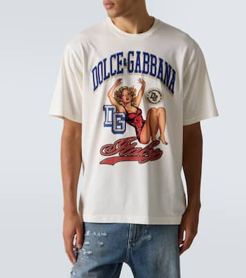 T-shirt Sun’s Up imprimé en coton | Dolce&Gabbana