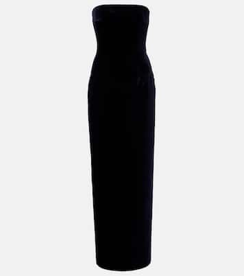 Abito lungo Laelia in velluto di cotone | Emilia Wickstead
