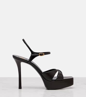 Debbie 110 leather platform sandals | Saint Laurent
