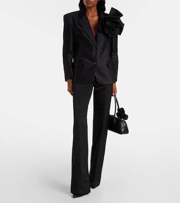 Cotton and silk flared pants | Magda Butrym