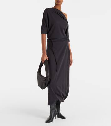 Twisted Hem jersey midi dress | Lemaire
