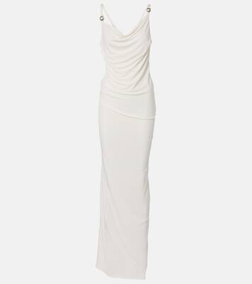 Draped open-back jersey maxi dress | Coperni