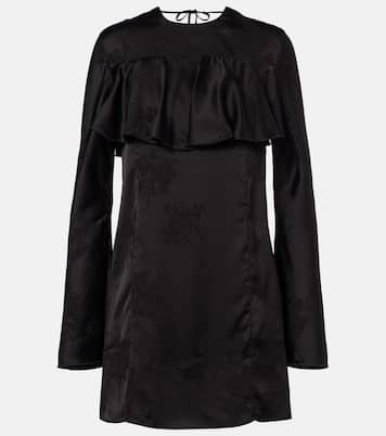 Miniabito con ruches e schiena scoperta | Ganni