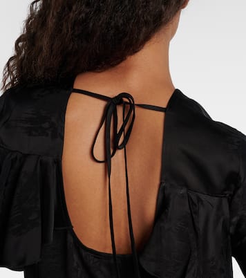 Miniabito con ruches e schiena scoperta | Ganni