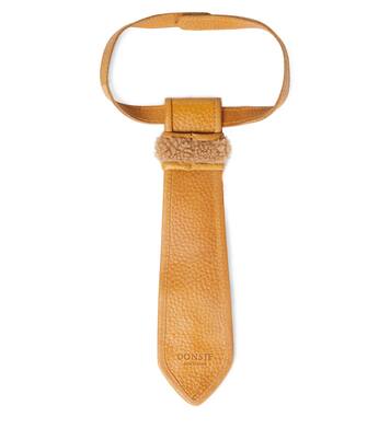 Cravate Nata en cuir et shearling | Donsje