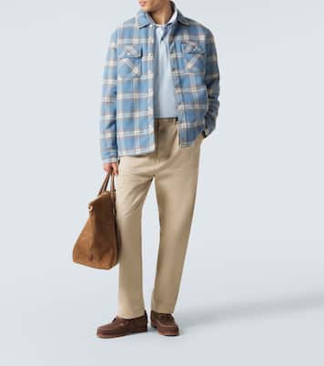 Plaid wool-blend flannel shirt | Polo Ralph Lauren