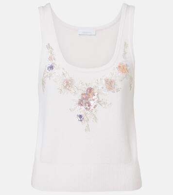 Sequined wool and cashmere top | Rabanne