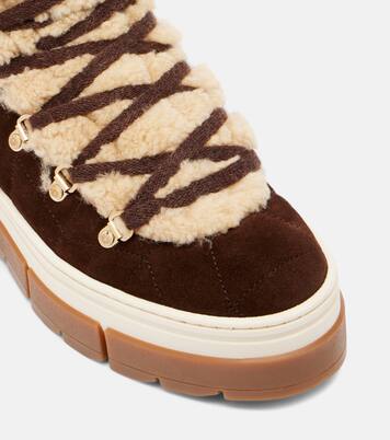 Vaduz suede and shearling ankle boots | Bogner