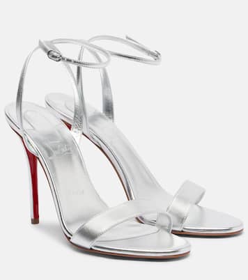 Sandales Miss Z 100 en cuir métallisé | Christian Louboutin