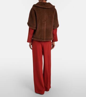 Pantalon ample Palude en crêpe et soie mélangée | Max Mara