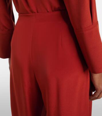 Pantalon ample Palude en crêpe et soie mélangée | Max Mara