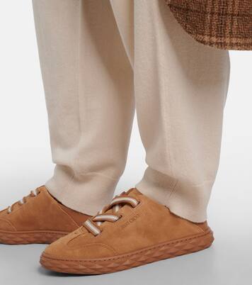 Baskets Diamond Light Flex en daim | Jimmy Choo