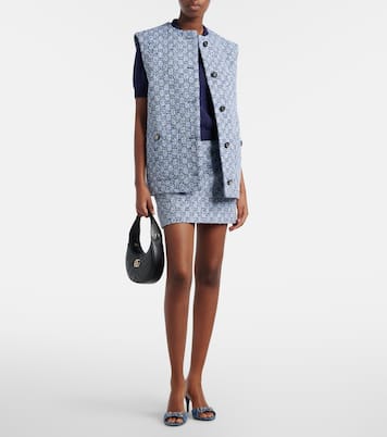 Erin Horsebit GG denim mules | Gucci