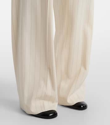 Weite High-Rise-Hose aus Wolle | Ralph Lauren Collection