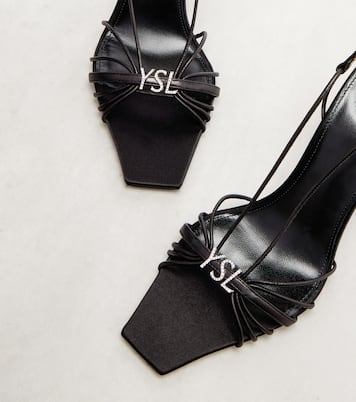 Jerry leather slingback sandals | Saint Laurent
