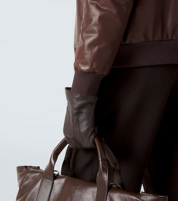 Leather bomber jacket | Brioni