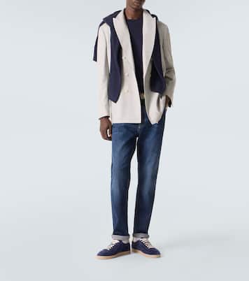 Blazer en laine à carreaux | Brunello Cucinelli