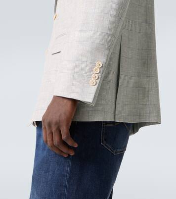 Blazer en laine à carreaux | Brunello Cucinelli