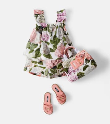 Sac DG en toile à fleurs | Dolce&Gabbana Kids