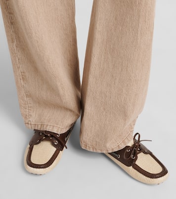Slippers Monili aus Canvas | Brunello Cucinelli