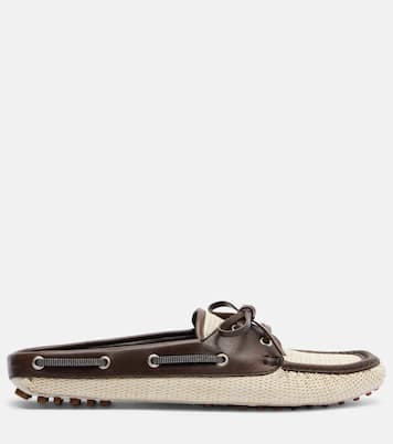 Slippers Monili aus Canvas | Brunello Cucinelli