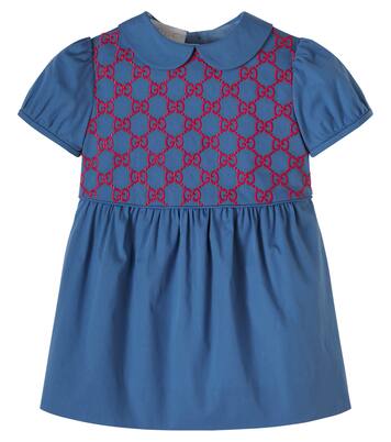 Baby cotton-blend dress | Gucci Kids