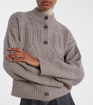 Amory cable-knit wool-blend cardigan | Altuzarra