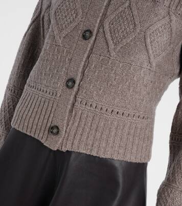 Amory cable-knit wool-blend cardigan | Altuzarra