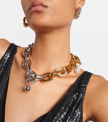 XL Link embellished chain necklace | Rabanne