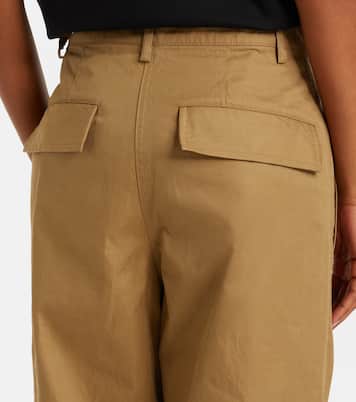 بنطلون بأرجل عريضة من القطن  | Dries Van Noten