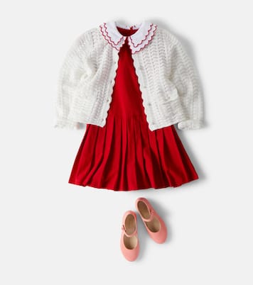 Pleated cotton dress | Patachou