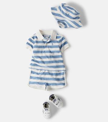 Bébé – Ensemble polo, short et bob en coton mélangé | Polo Ralph Lauren Kids
