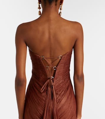 Robe bustier Rachel en soie | Maria Lucia Hohan