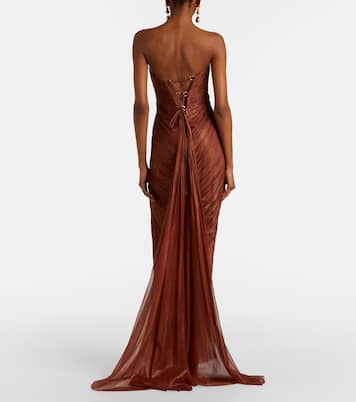 Robe bustier Rachel en soie | Maria Lucia Hohan