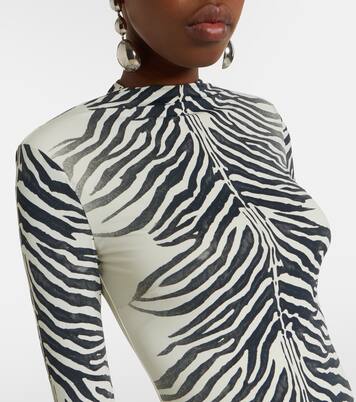 Kari zebra-print maxi dress | De La Vali