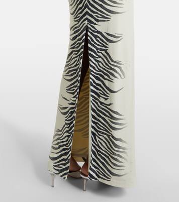 Kari zebra-print maxi dress | De La Vali