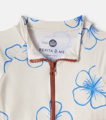 Maillot de bain Paresoleil à fleurs | Pepita&Me