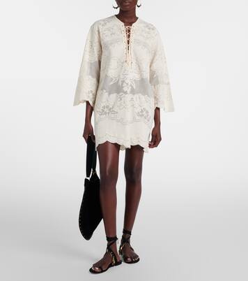 Solara embroidered cotton-blend minidress | Isabel Marant