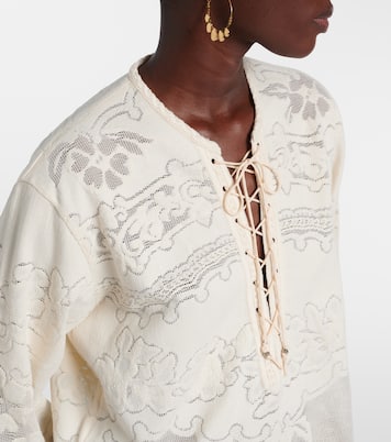 Solara embroidered cotton-blend minidress | Isabel Marant