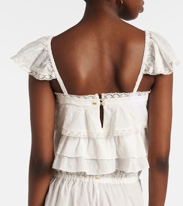 Anya ruffled cotton top | Poupette St Barth