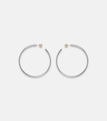 Pendientes de aro Thread chapados en oro de 10 ct | Jennifer Fisher