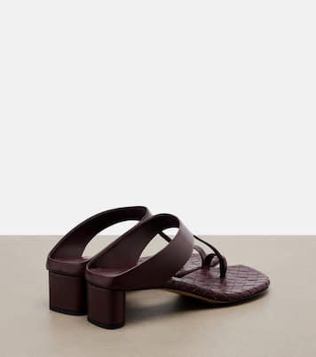 Livia Intrecciato leather thong sandals | Bottega Veneta