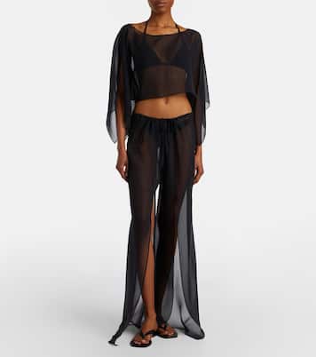 Top court Monogram en soie | Balmain