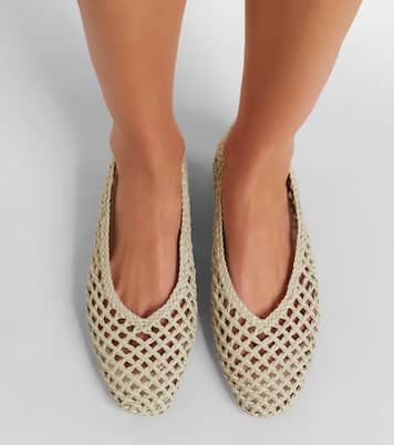 Regency woven leather ballet flats | Le Monde Béryl